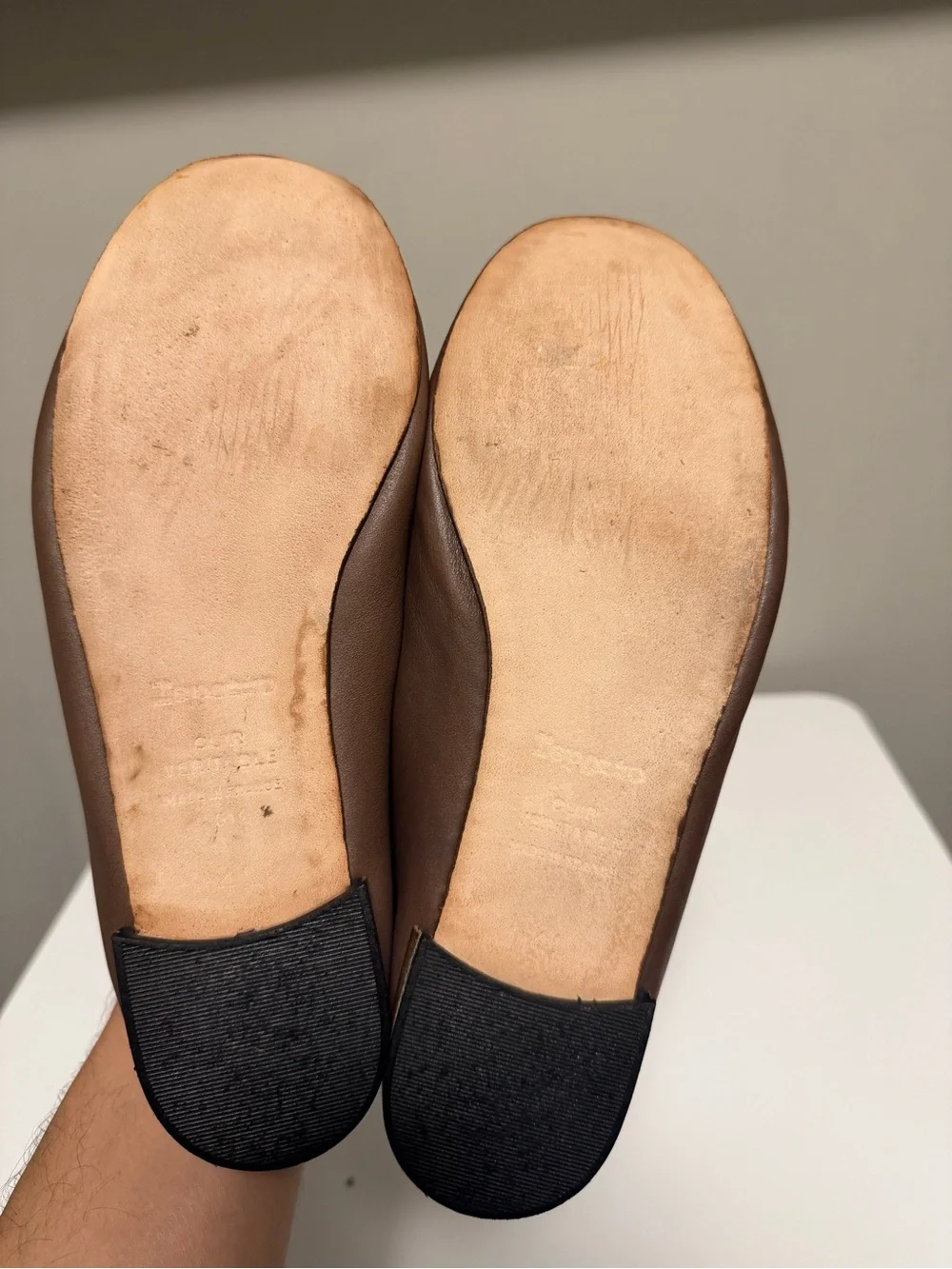 Repetto Cendrillon Ballet Flats Ristretto Brown Leather Women’s EU 41 US 10